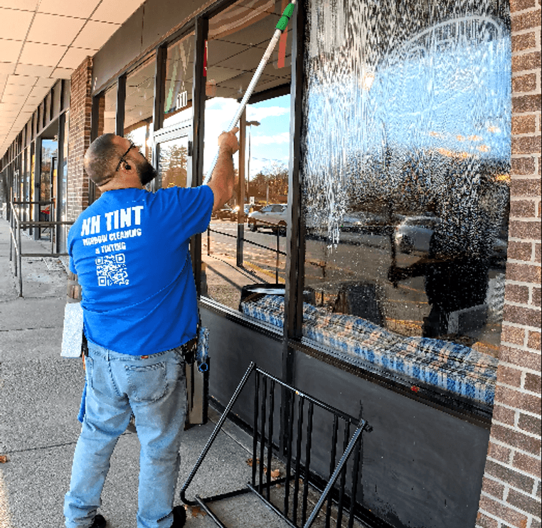 Detailed commercial glass cleaning result